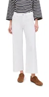 Dl1961 Hepburn Wide Leg Mid Rise Ankle Jeans White (vintage) In White (vintage)