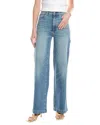 Dl1961 Karmine Refined Wide Leg Sculptsystem High Rise Jeans In Lapis In Blue