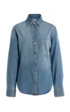 Dl1961 Ines Aura-denim Shirt In Blue