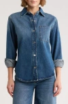 Dl1961 Ines Denim Button-up Shirt In Blue