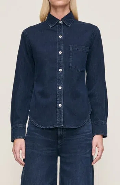 Dl1961 Ines Denim Button-up Shirt In Blue
