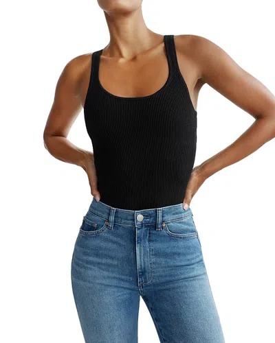 Dl1961 Instasculpt Ribbed Tank Top In Black