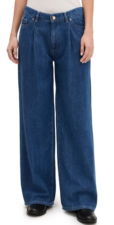 Dl1961 Isabel Wide Leg Mid Rise 32' Jeans North Beach (vintage)