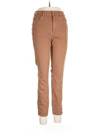 Pre-owned Dl1961 Jeggings In Brown