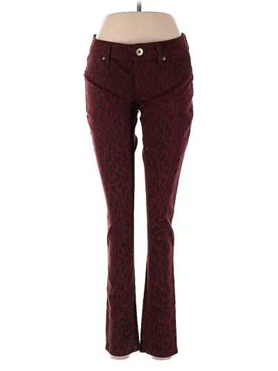 Pre-owned Dl1961 Jeggings In Burgundy