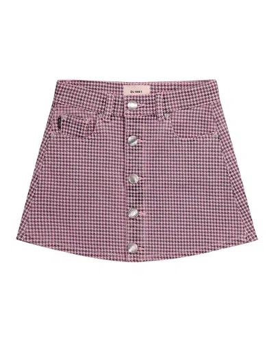Dl1961 Kids' Jenny Mini Skirt In Pink