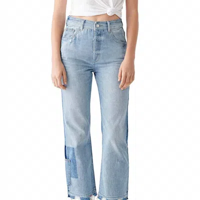 Dl1961 Jerry High Rise Non-stretch Straight Leg Jeans In Blue