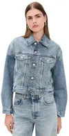 Dl1961 Jodie Jacket Salt Lake (vintage) In Blue