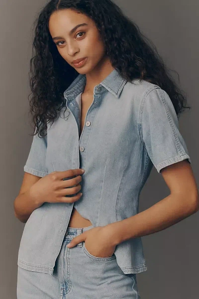 Dl1961 Joice Aura Shirt Top In Blue