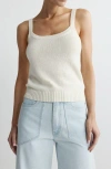 Dl1961 July Linen-cotton Knit Tank Top In Neutral