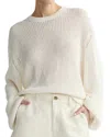 Dl1961 June Pullover Linen Sweater In White