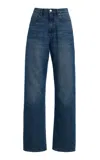 Dl1961 Karmine Aura High-rise Wide-leg Jeans In Blue