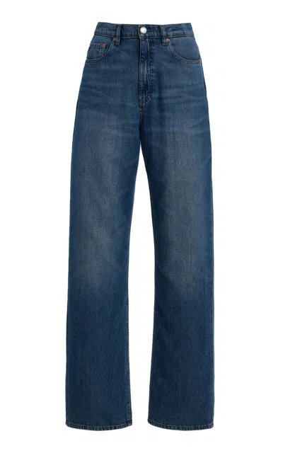 DL1961 KARMINE AURA HIGH-RISE WIDE-LEG JEANS