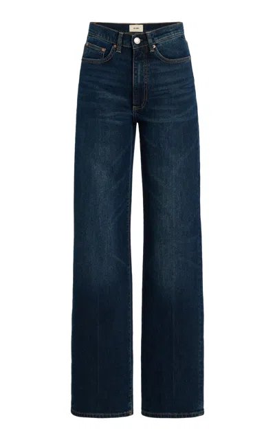Dl1961 Karmine Aura High-rise Wide-leg Jeans In Blue