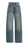 Dl1961 Karmine Aura High-rise Wide-leg Jeans In Blue