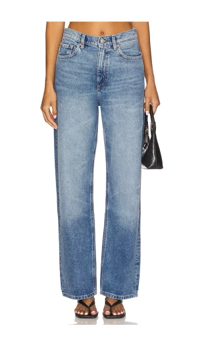 Dl1961 Karmine High Rise Refined Wide Leg Jeans In Blue