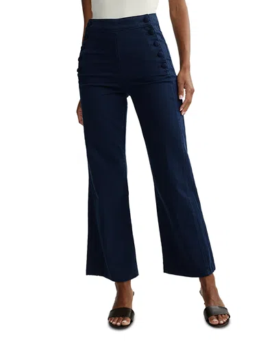 Dl1961 Karmine High Rise Refined Wide Leg Jeans In Bright Navy In Blue