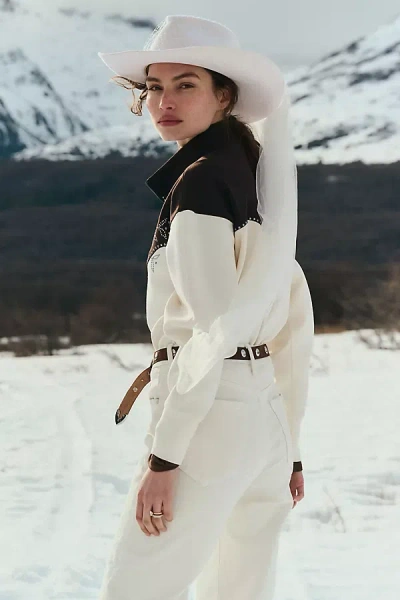 Dl1961 Karmine High-rise Wide-leg Jeans In White