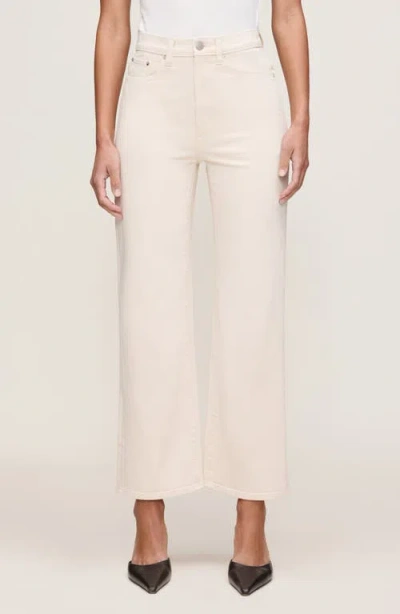 Dl1961 Karmine High Waist Ankle Wide Leg Jeans In White