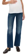Dl1961 Karmine Refined Wide Leg High Rise Maternity Jeans Clearwater (highluxe) In Blue