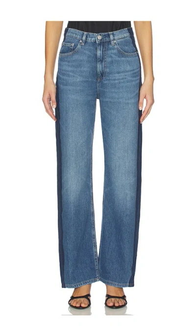 Dl1961 Karmine Refined Wide Leg Jeans In Blue