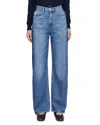 Dl1961 Karmine Refined Wide Leg Sculptsystem Aura High Rise Jeans In North Shore In Blue