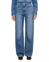 Dl1961 Karmine Refined Wide Leg Sculptsystem High Rise Jeans In Lapis In Blue