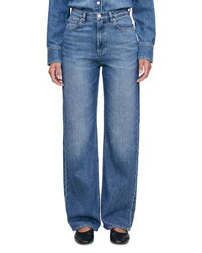 DL1961 DL1961 KARMINE AURA REFINED WIDE LEG SCULPTSYSTEM HIGH RISE JEANS IN LAPIS