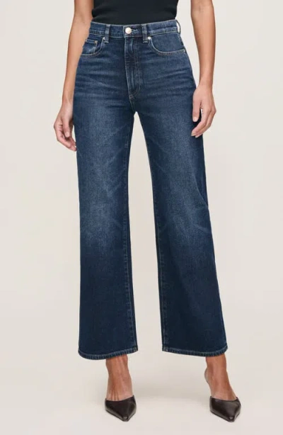 Dl1961 Karmine Refined Wide Leg Sculptsystem High Waist Jeans (dark Sea) Karmine Refined Wide Leg Sc In Blue