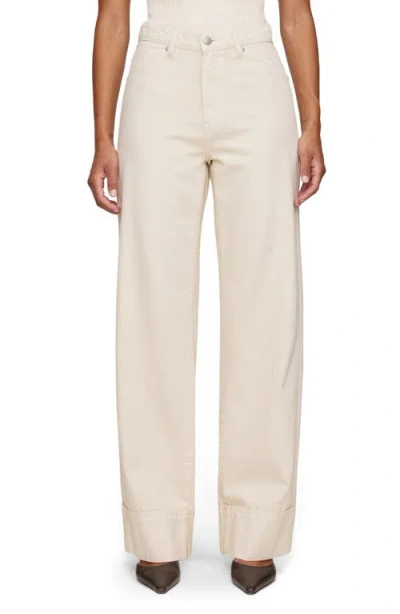 Dl1961 Kaylen High Waist Soft Curve Barrel Jeans In Neutral