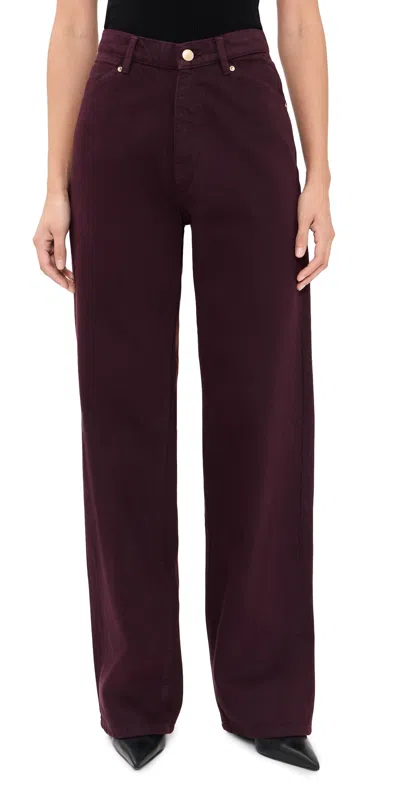 Dl1961 Kaylen Soft Curve High Rise Jeans 32 Malbec In Brown