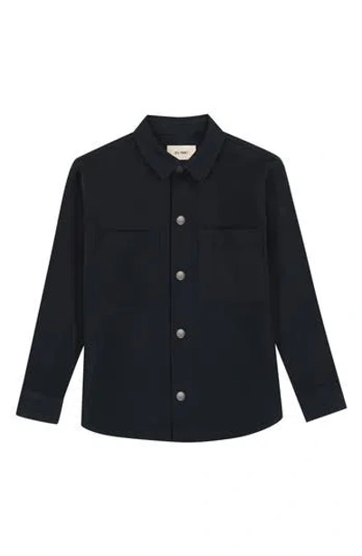 Dl1961 Kids' Ash Button-up Shirt In Black