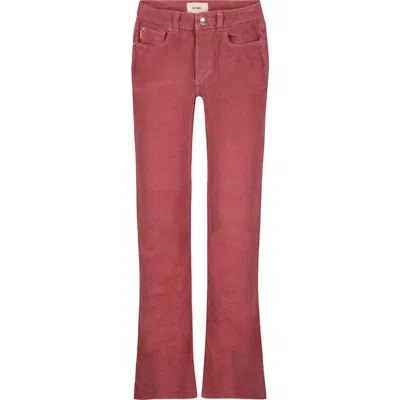 Dl1961 Kids' Claire High Waist Bootcut Corduroy Jeans In Brown