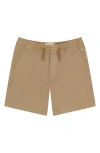 Shop Dl1961 Kids' Jackson Stretch Cotton Shorts In Sandstone