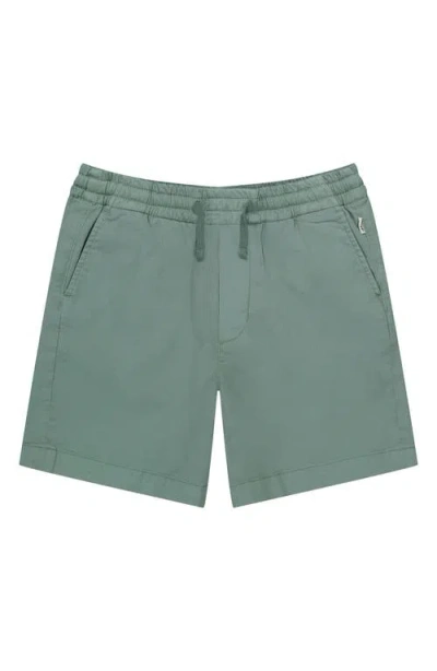 Dl1961 Kids' Jackson Stretch Cotton Shorts In Sea Mist