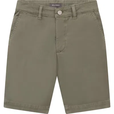 Dl1961 Kids' Jacob Twill Shorts In Green