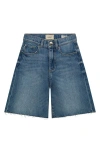 Dl1961 Kids' Remie Raw Hem Denim Shorts In Blue/blue