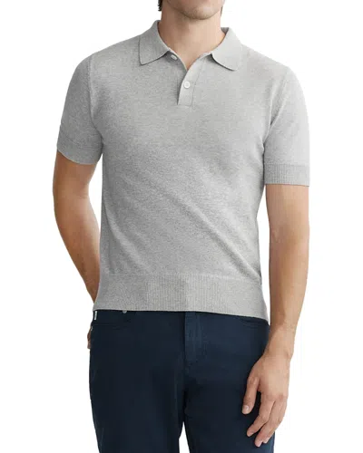 Dl1961 Knit Short Sleeve Polo In Brown