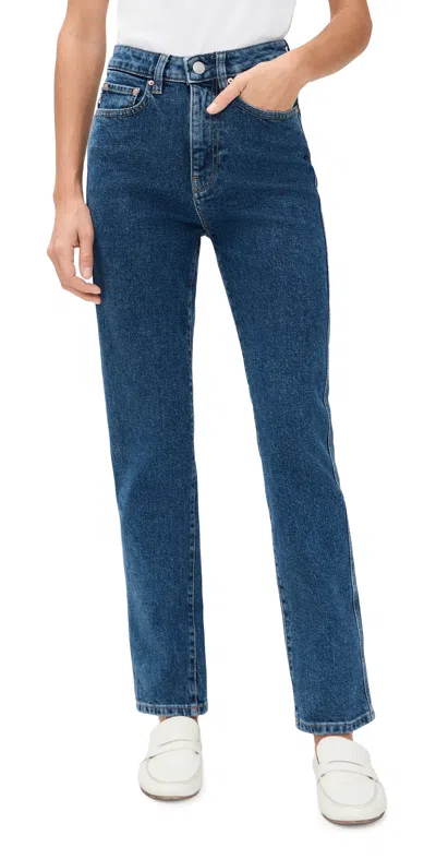 Dl1961 Kristy Cigarette High Rise Jeans North Beach (form) In Blue