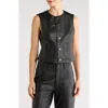 Dl1961 Leather Vest In Black