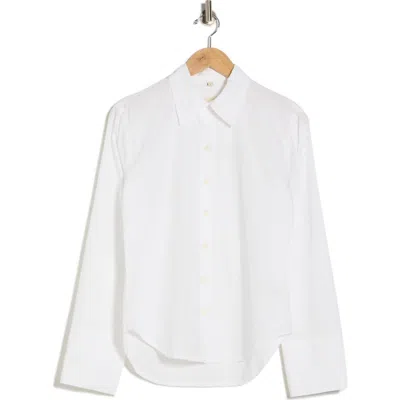 Dl1961 Lisette Solid Poplin Button-up Shirt In White