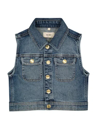 Dl1961 Kids' Manning Denim Vest In Blue