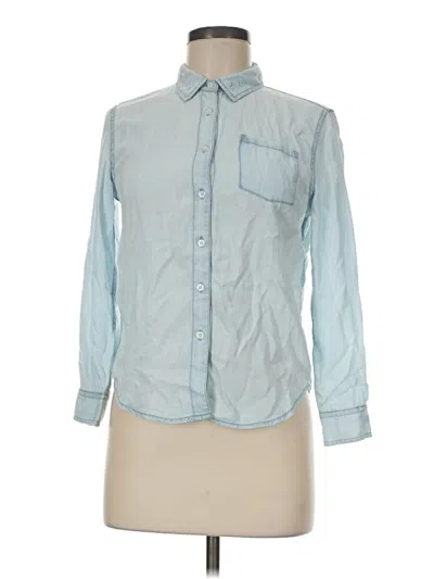 Pre-owned Dl1961 Long Sleeve Button Down Shirt In Blue