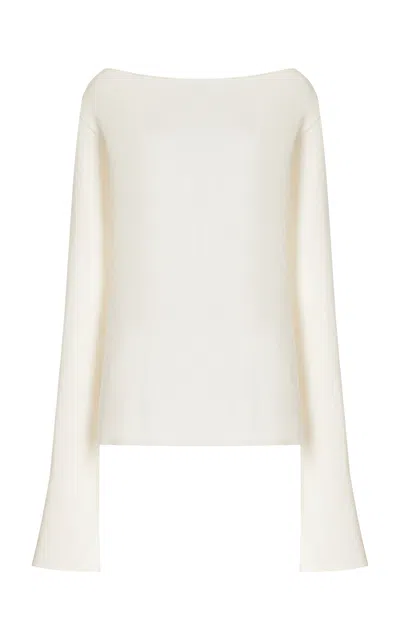 Dl1961 Long Sleeve Wool-blend Shirt In Nude