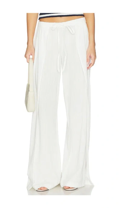 Dl1961 Low Rise Palazzo Pants In White
