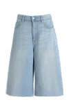 Dl1961 Lucila Oversized Aura-denim Shorts In Blue