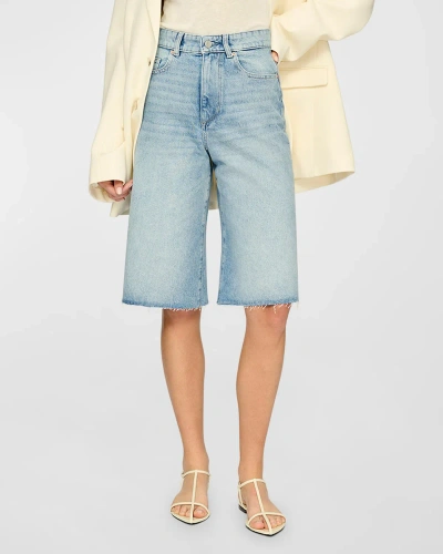 Dl1961 Lucila Ultra High Rise Denim Shorts In Clear Sky