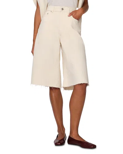 Dl1961 Lucila Wide Leg Shorts In Ecru