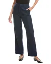 Dl1961 Mabel Straight Linen Trouser In Blue