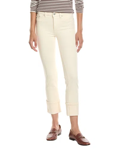 Dl1961 Mara Ankle Crema Cuffed Straight Jean In White